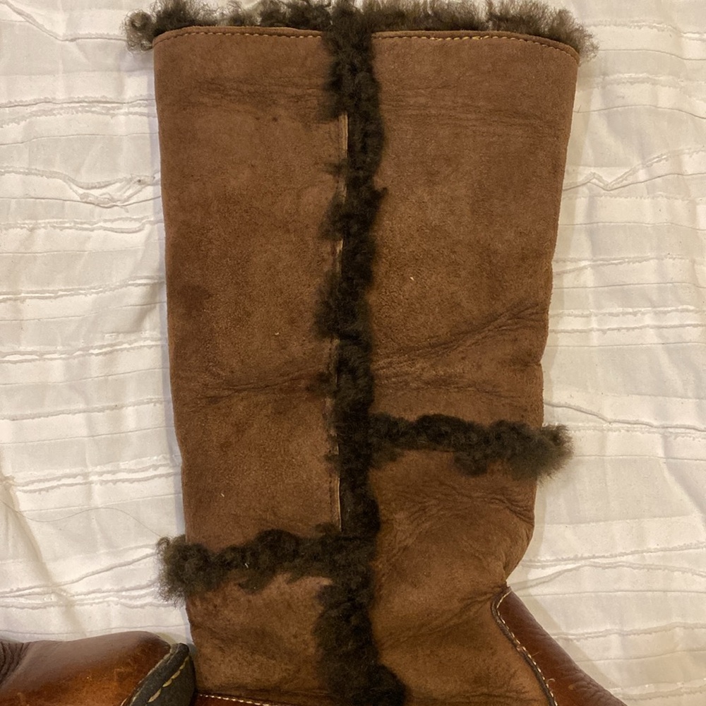Born Brown Shearling Lined Women's Boots - Picture 14 of 15